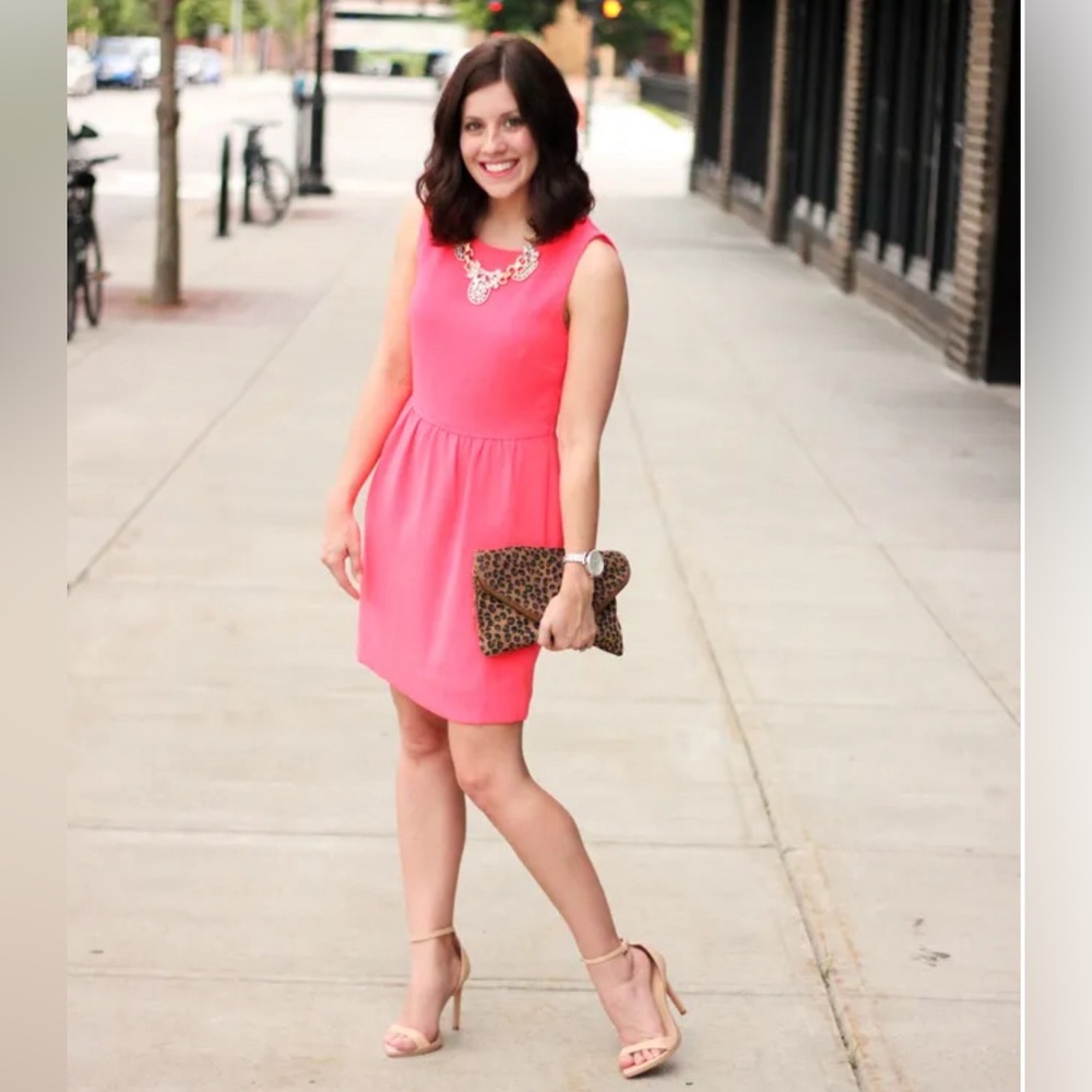 J.CREW Coral pink Mini dress